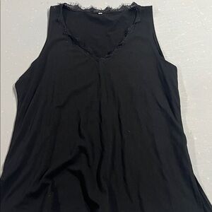 Chic Black V-Neck Tank Top